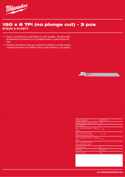 MILWAUKEE Wood & Plastics 48001076 A4 PDF
