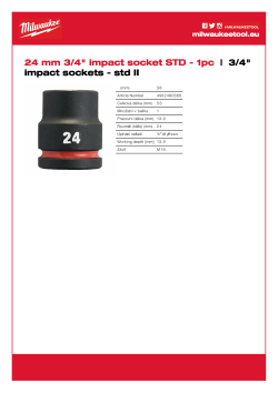 MILWAUKEE SHOCKWAVE™ IMPACT DUTY IMPACT SOCKETS 4932480366 A4 PDF