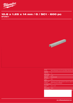 MILWAUKEE Staples II 4932492569 A4 PDF