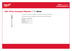 MILWAUKEE ⅜″ kompaktní ráčna 4932479650 A4 PDF