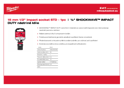 MILWAUKEE SHOCKWAVE™ IMPACT DUTY IMPACT SOCKETS 4932480309 A4 PDF