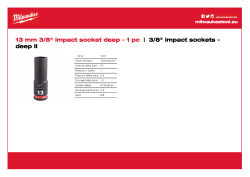MILWAUKEE SHOCKWAVE™ IMPACT DUTY IMPACT SOCKETS 4932480287 A4 PDF