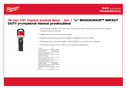 MILWAUKEE SHOCKWAVE™ IMPACT DUTY IMPACT SOCKETS 4932480336 A4 PDF