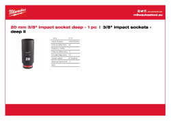 MILWAUKEE SHOCKWAVE™ IMPACT DUTY IMPACT SOCKETS 4932480294 A4 PDF
