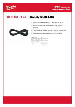 MILWAUKEE Cables 4932373503 A4 PDF
