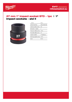 MILWAUKEE SHOCKWAVE™ IMPACT DUTY IMPACT SOCKETS 4932480408 A4 PDF