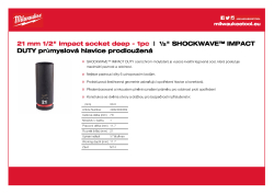 MILWAUKEE SHOCKWAVE™ IMPACT DUTY IMPACT SOCKETS 4932480339 A4 PDF
