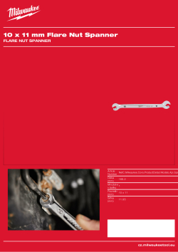 MILWAUKEE 10 x 11 mm polootevřený klíč 4932480627 A4 PDF