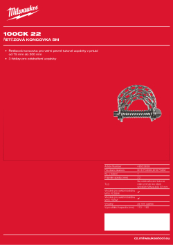 MILWAUKEE 100 mm řezačka tuku  pro spirály 22 mm 48533838 A4 PDF