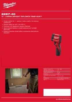 MILWAUKEE 10 : 1 infračervený teploměr TEMP-GUN™ 4933451906 A4 PDF