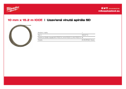 MILWAUKEE Spirála 10 mm x 15 m 48532773 A4 PDF