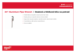 MILWAUKEE Klíč na potrubí 600 mm - hliník 48227224 A4 PDF