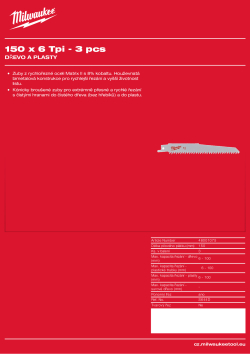 MILWAUKEE Wood & Plastics 48001075 A4 PDF