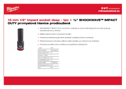 MILWAUKEE SHOCKWAVE™ IMPACT DUTY IMPACT SOCKETS 4932480331 A4 PDF