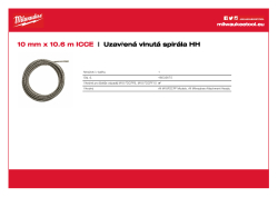 MILWAUKEE Spirála 10 mm x 10.5 m pro M18PF. 48532675 A4 PDF