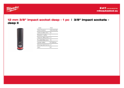 MILWAUKEE SHOCKWAVE™ IMPACT DUTY IMPACT SOCKETS 4932480286 A4 PDF