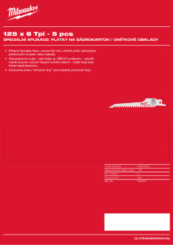 MILWAUKEE Drywall Blade 48005052 A4 PDF