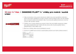 MILWAUKEE Diamond Max wet drill bits 49560509 A4 PDF