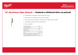 MILWAUKEE Klíč na potrubí 250 mm - hliník 48227210 A4 PDF