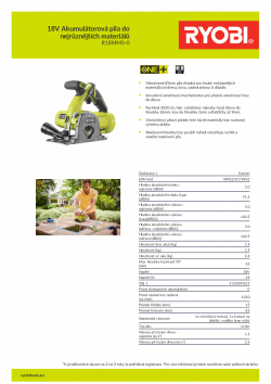 RYOBI R18MMS 18V Akumulátorová pila do nejrůznějších materiálů 5133004515 A4 PDF