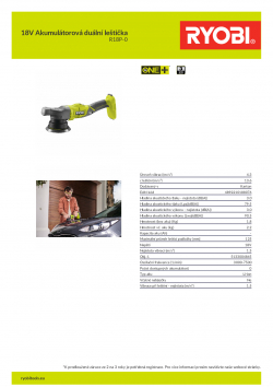 RYOBI R18P 18V Akumulátorová duální leštička 5133004845 A4 PDF