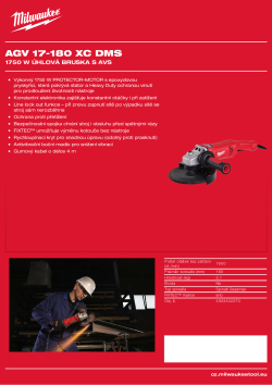 MILWAUKEE 1750 W 180 mm úhlová bruska 4933432270 A4 PDF