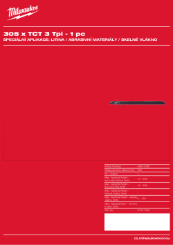 MILWAUKEE Cast Iron / abrasive materials / fibreglass 48001080 A4 PDF