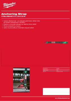 MILWAUKEE Připevňovací popruh - 1 ks 4932472105 A4 PDF