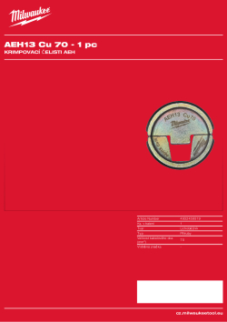 MILWAUKEE AEH13 Cu 70 4932459519 A4 PDF