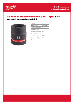 MILWAUKEE SHOCKWAVE™ IMPACT DUTY IMPACT SOCKETS 4932480410 A4 PDF