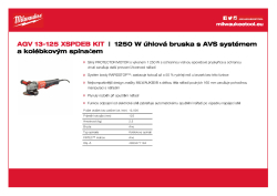 MILWAUKEE 1250 W úhlová bruska s AVS systémem a pádlovým spínačem 4933471194 A4 PDF