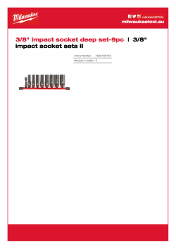 MILWAUKEE ⅜″ SHOCKWAVE™ IMPACT DUTY sada dlohých průmyslových hlavic na liště 9 ks 4932480455 A4 PDF