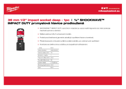 MILWAUKEE SHOCKWAVE™ IMPACT DUTY IMPACT SOCKETS 4932480351 A4 PDF