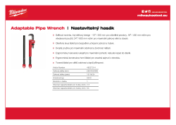 MILWAUKEE Nastavitelný hasák 48227314 A4 PDF