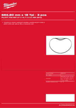MILWAUKEE 3-ks sada pilových pásů 48390572 A4 PDF