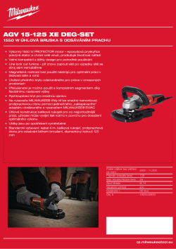 MILWAUKEE 1550 W úhlová bruska s odsáváním prachu 4933448830 A4 PDF