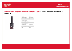 MILWAUKEE SHOCKWAVE™ IMPACT DUTY IMPACT SOCKETS 4932480280 A4 PDF