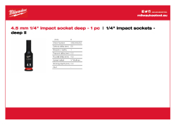 MILWAUKEE SHOCKWAVE™ IMPACT DUTY IMPACT SOCKETS 4932480252 A4 PDF