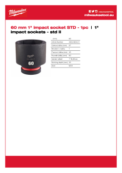 MILWAUKEE SHOCKWAVE™ IMPACT DUTY IMPACT SOCKETS 4932480421 A4 PDF