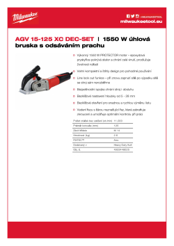 MILWAUKEE 1550 W úhlová bruska s odsáváním prachu 4933448025 A4 PDF