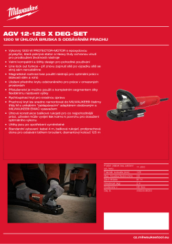 MILWAUKEE 1200 W úhlová bruska s odsáváním prachu 4933448030 A4 PDF