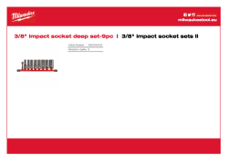 MILWAUKEE ⅜″ SHOCKWAVE™ IMPACT DUTY sada dlohých průmyslových hlavic na liště 9 ks 4932480455 A4 PDF