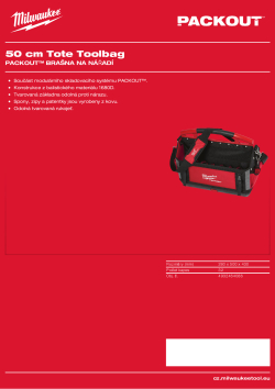 MILWAUKEE Brašna 50cm 4932464086 A4 PDF