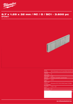 MILWAUKEE Staples II 4932492620 A4 PDF