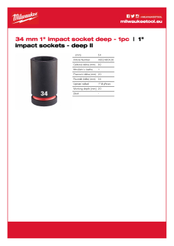 MILWAUKEE SHOCKWAVE™ IMPACT DUTY IMPACT SOCKETS 4932480428 A4 PDF