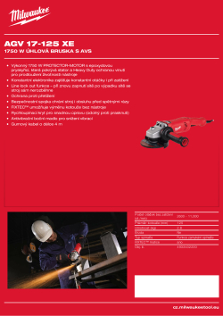 MILWAUKEE 1750 W 125 mm úhlová bruska 4933432230 A4 PDF