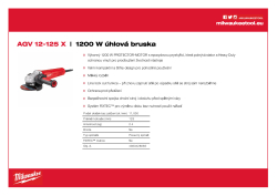 MILWAUKEE 1200 W 125 mm úhlová bruska 4933428085 A4 PDF