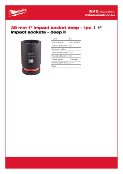 MILWAUKEE SHOCKWAVE™ IMPACT DUTY IMPACT SOCKETS 4932480430 A4 PDF