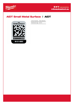 MILWAUKEE IDENTIFIKAČNÍ ŠTÍTEK ONE-KEY™ 4932480561 A4 PDF