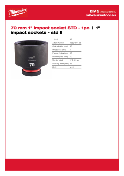 MILWAUKEE SHOCKWAVE™ IMPACT DUTY IMPACT SOCKETS 4932480423 A4 PDF